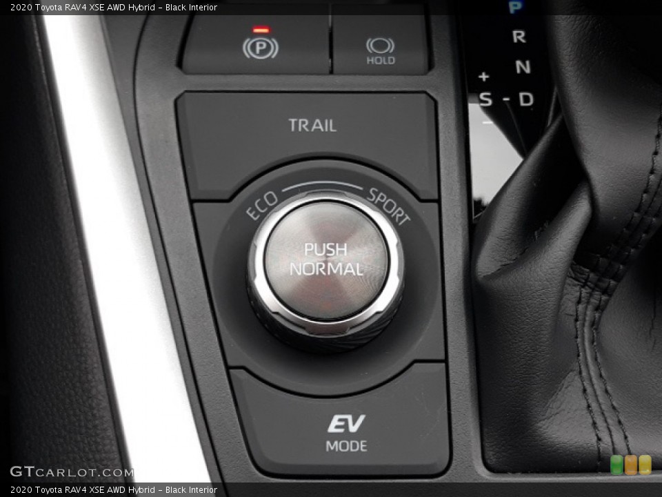 Black Interior Controls for the 2020 Toyota RAV4 XSE AWD Hybrid #137223480