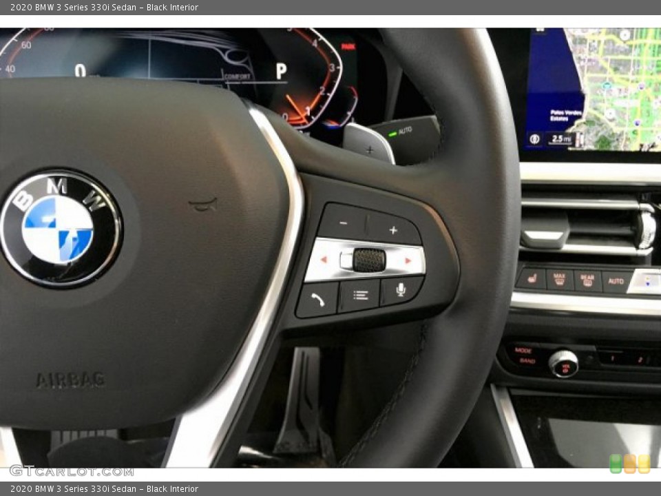 Black Interior Steering Wheel for the 2020 BMW 3 Series 330i Sedan #137224103
