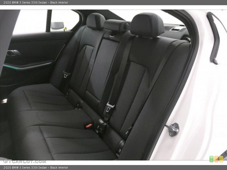 Black Interior Rear Seat for the 2020 BMW 3 Series 330i Sedan #137224209