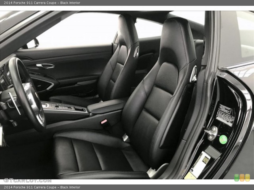 Black Interior Front Seat for the 2014 Porsche 911 Carrera Coupe #137226347