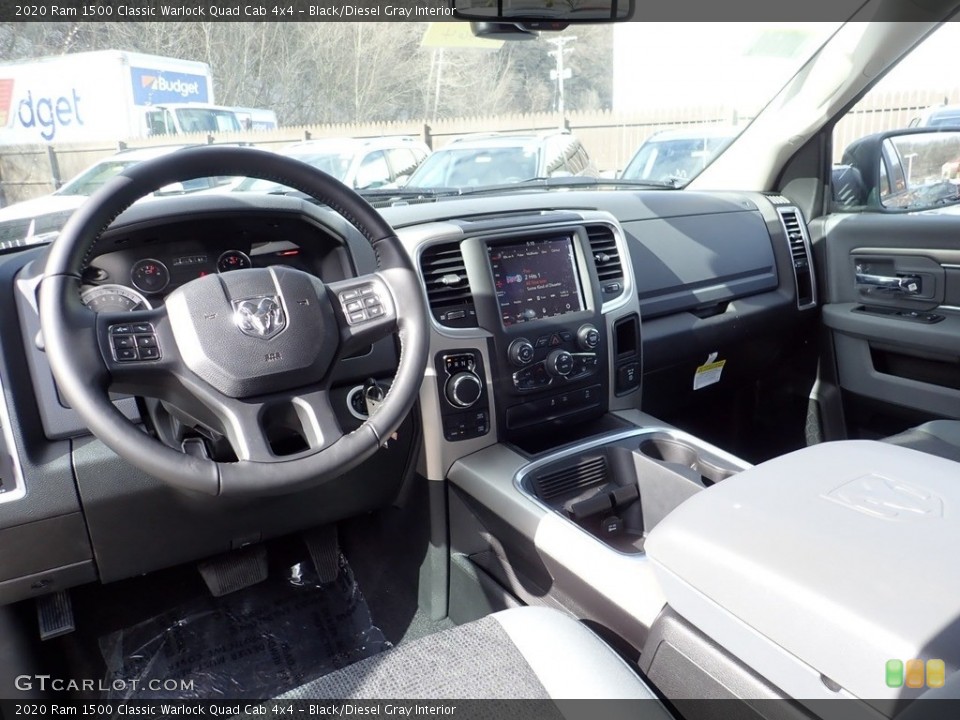 Black/Diesel Gray Interior Dashboard for the 2020 Ram 1500 Classic Warlock Quad Cab 4x4 #137228633