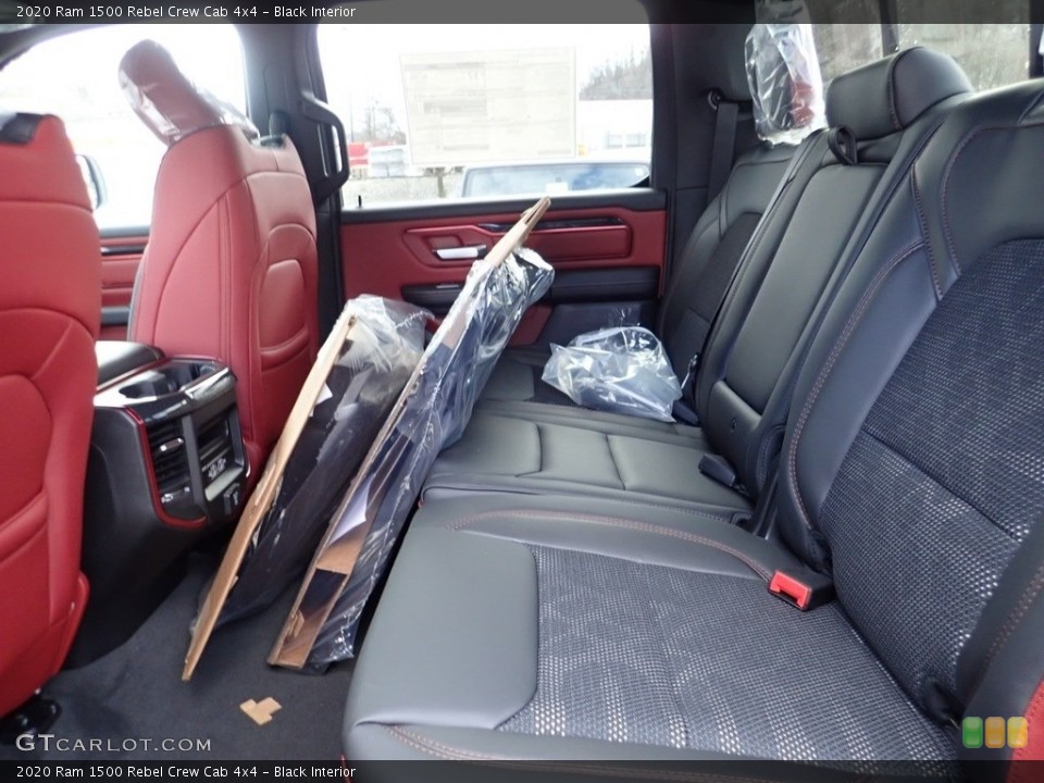 Black Interior Rear Seat for the 2020 Ram 1500 Rebel Crew Cab 4x4 #137229161