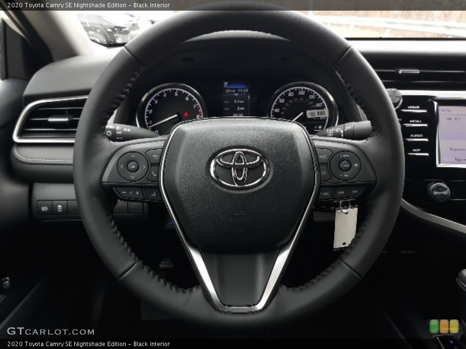 Black Interior Steering Wheel for the 2020 Toyota Camry SE Nightshade Edition #137230412