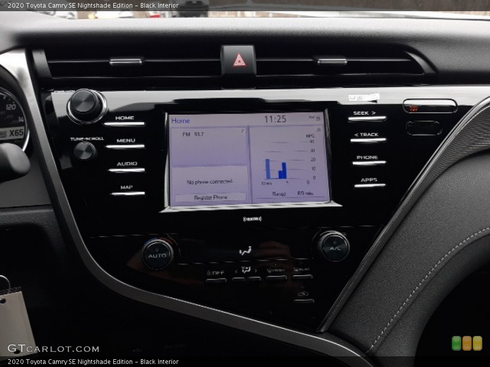 Black Interior Controls for the 2020 Toyota Camry SE Nightshade Edition #137230583