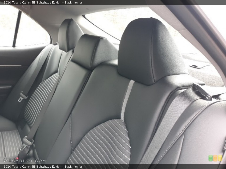 Black Interior Rear Seat for the 2020 Toyota Camry SE Nightshade Edition #137231075