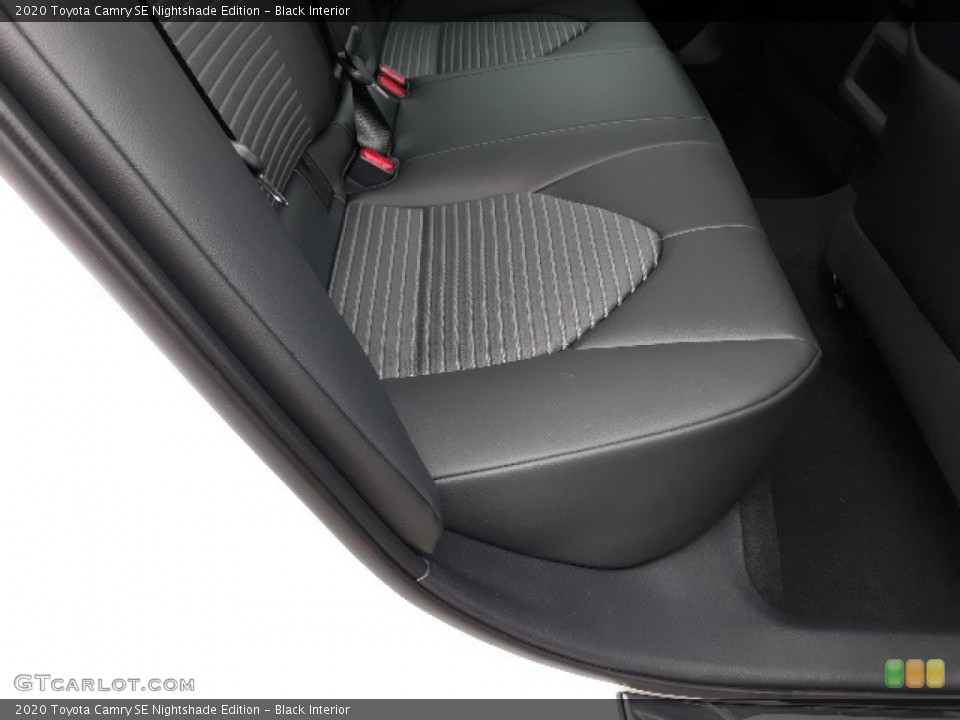Black Interior Rear Seat for the 2020 Toyota Camry SE Nightshade Edition #137231177