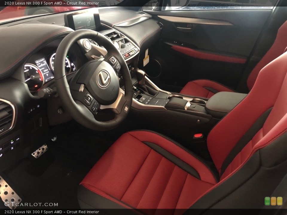 Circuit Red Interior Photo for the 2020 Lexus NX 300 F Sport AWD #137237684
