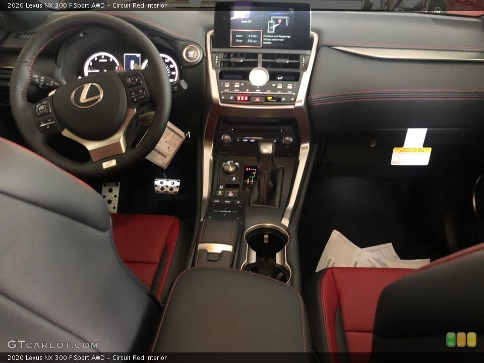 Circuit Red Interior Dashboard for the 2020 Lexus NX 300 F Sport AWD #137237708
