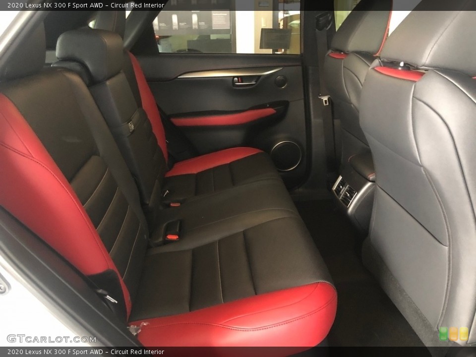 Circuit Red Interior Rear Seat for the 2020 Lexus NX 300 F Sport AWD #137237735