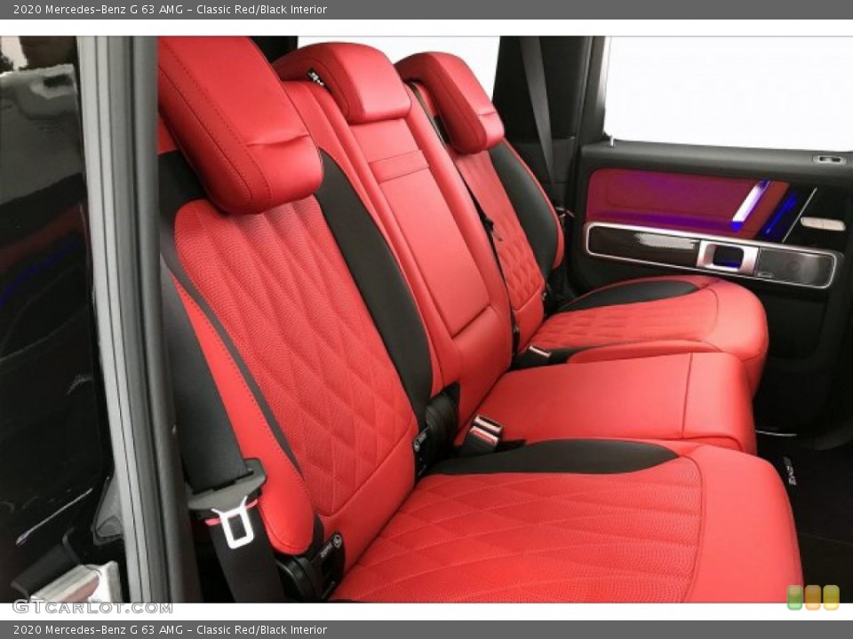 Classic Red/Black Interior Rear Seat for the 2020 Mercedes-Benz G 63 AMG #137242619