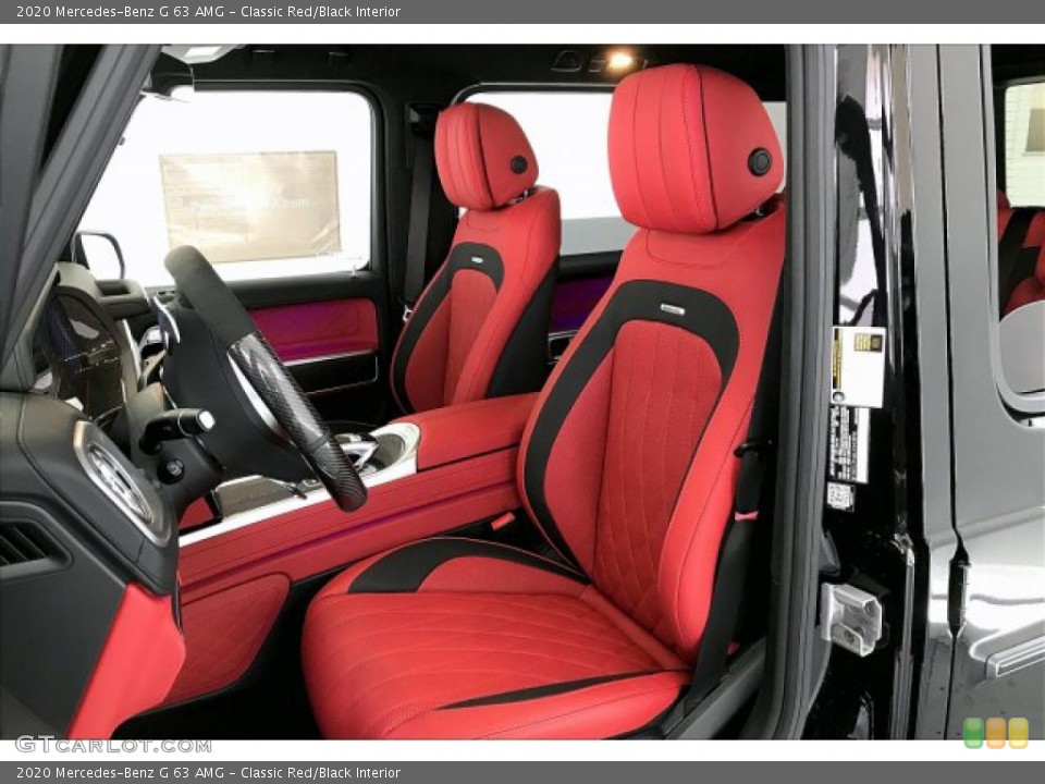 Classic Red/Black Interior Front Seat for the 2020 Mercedes-Benz G 63 AMG #137242637