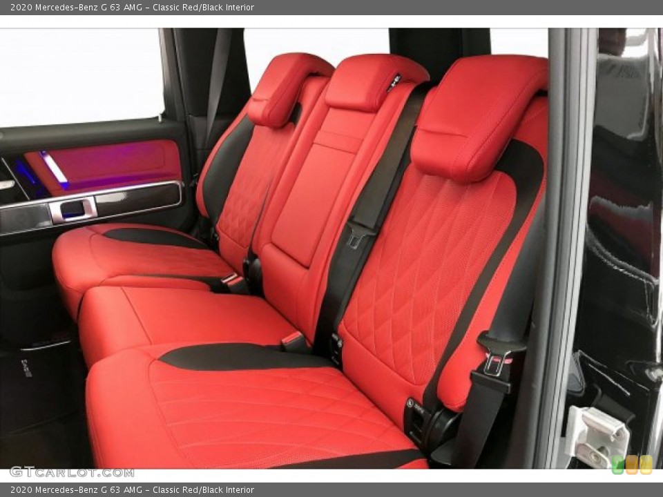 Classic Red/Black Interior Rear Seat for the 2020 Mercedes-Benz G 63 AMG #137242652