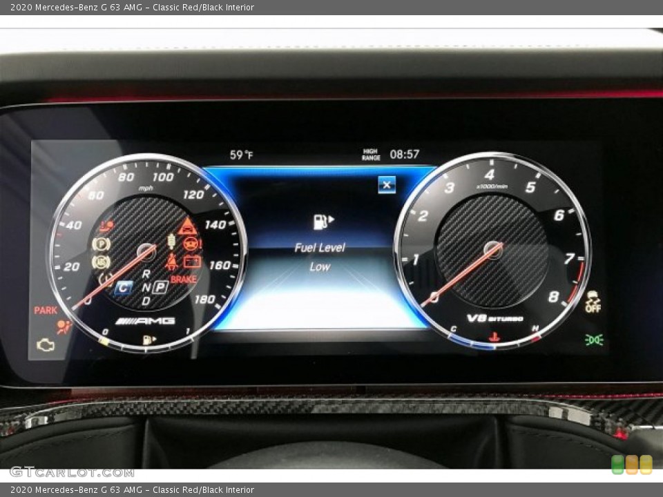 Classic Red/Black Interior Gauges for the 2020 Mercedes-Benz G 63 AMG #137242721