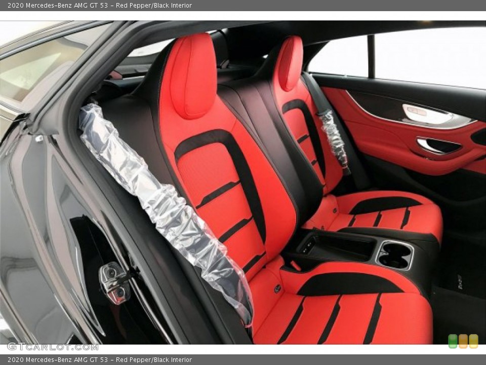 Red Pepper/Black Interior Rear Seat for the 2020 Mercedes-Benz AMG GT 53 #137244047