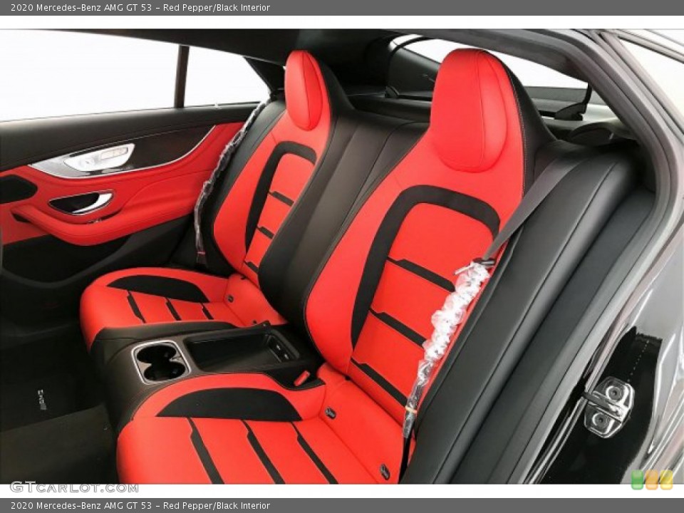 Red Pepper/Black Interior Rear Seat for the 2020 Mercedes-Benz AMG GT 53 #137244071