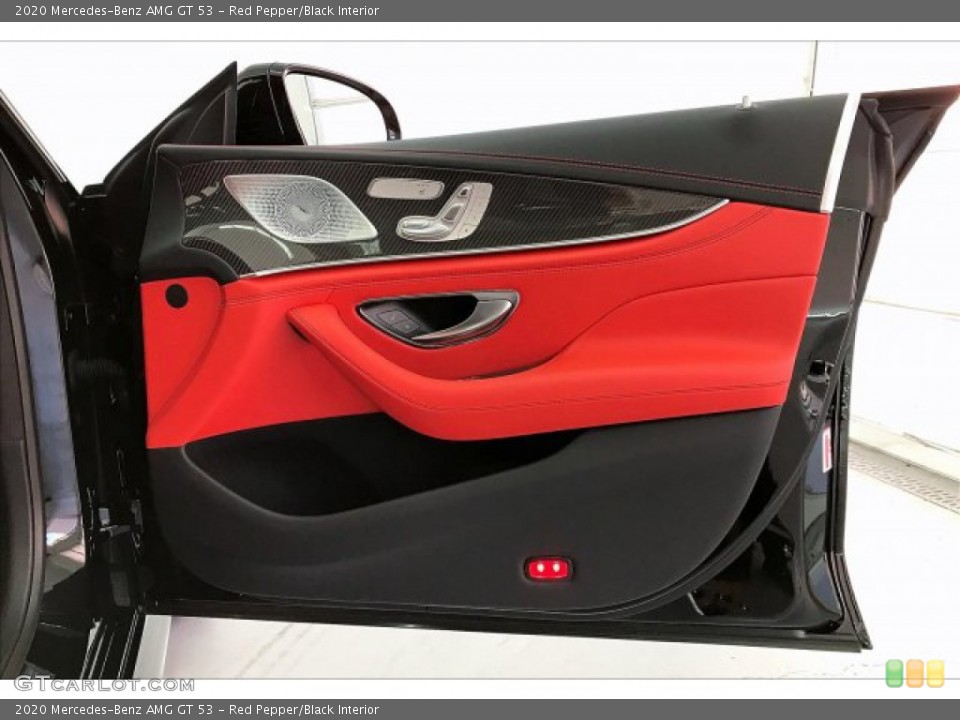 Red Pepper/Black Interior Door Panel for the 2020 Mercedes-Benz AMG GT 53 #137244242