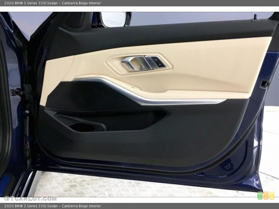 Canberra Beige Interior Door Panel for the 2020 BMW 3 Series 330i Sedan #137246311