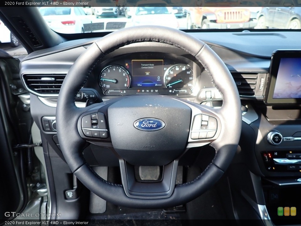 Ebony Interior Steering Wheel for the 2020 Ford Explorer XLT 4WD #137249566