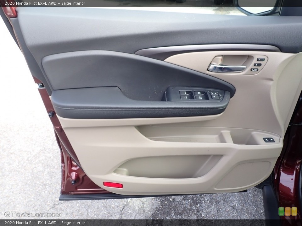 Beige Interior Door Panel for the 2020 Honda Pilot EX-L AWD #137254189