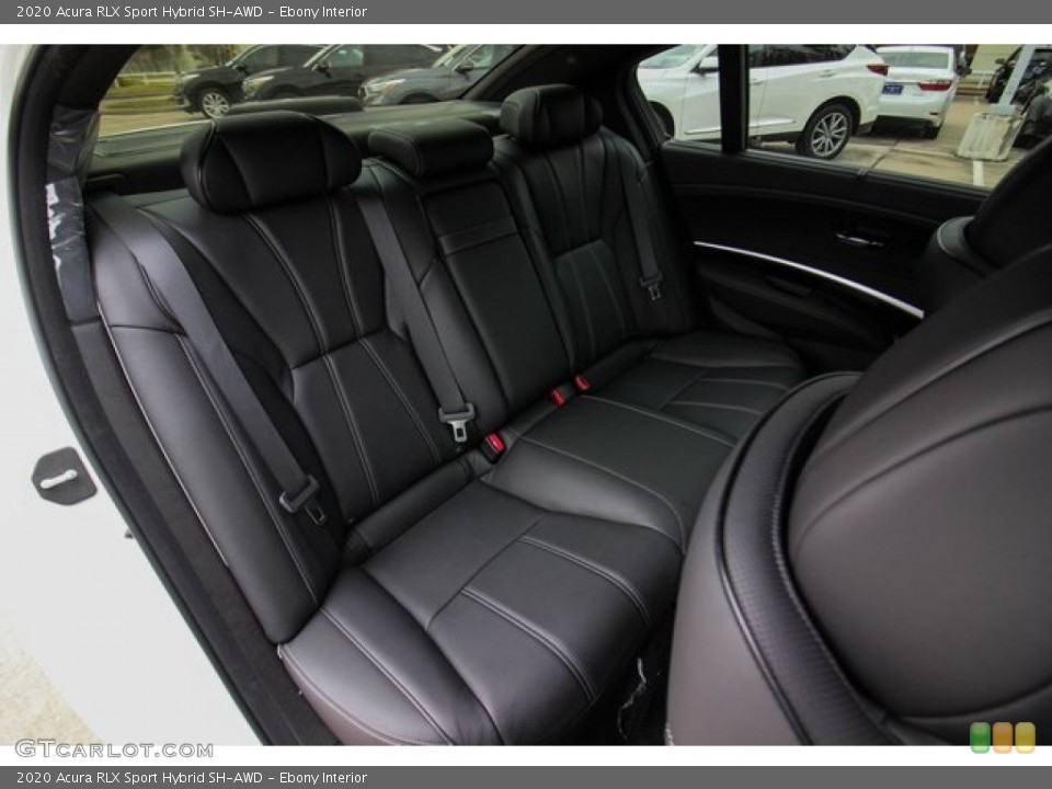 Ebony Interior Rear Seat for the 2020 Acura RLX Sport Hybrid SH-AWD #137256178