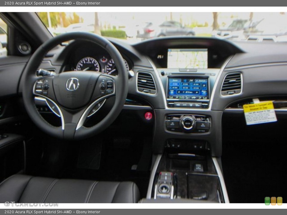 Ebony Interior Dashboard for the 2020 Acura RLX Sport Hybrid SH-AWD #137256250