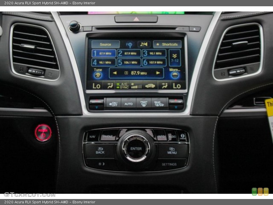 Ebony Interior Controls for the 2020 Acura RLX Sport Hybrid SH-AWD #137256286