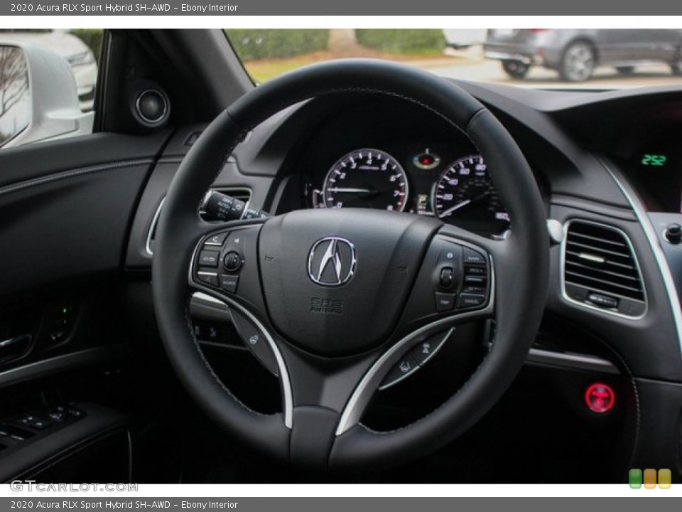 Ebony Interior Steering Wheel for the 2020 Acura RLX Sport Hybrid SH-AWD #137256322