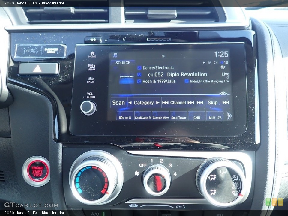 Black Interior Controls for the 2020 Honda Fit EX #137257651
