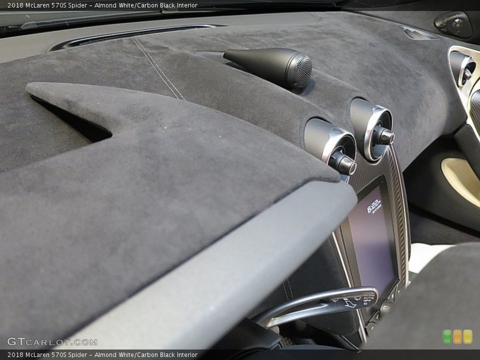 Almond White/Carbon Black Interior Dashboard for the 2018 McLaren 570S Spider #137275052