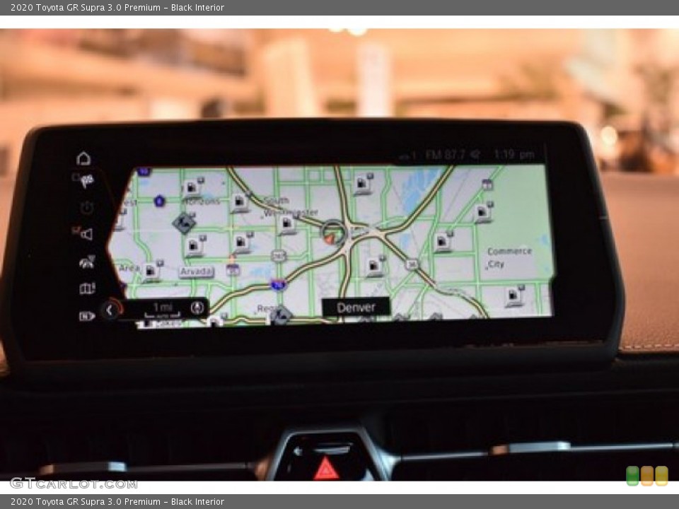 Black Interior Navigation for the 2020 Toyota GR Supra 3.0 Premium #137278253