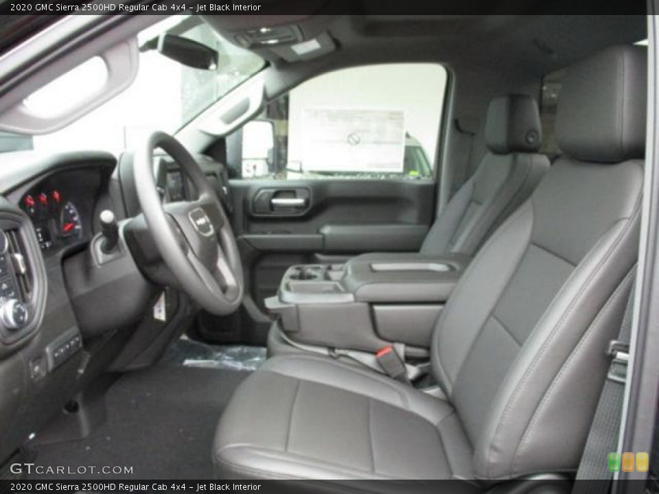 Jet Black Interior Front Seat for the 2020 GMC Sierra 2500HD Regular Cab 4x4 #137280893