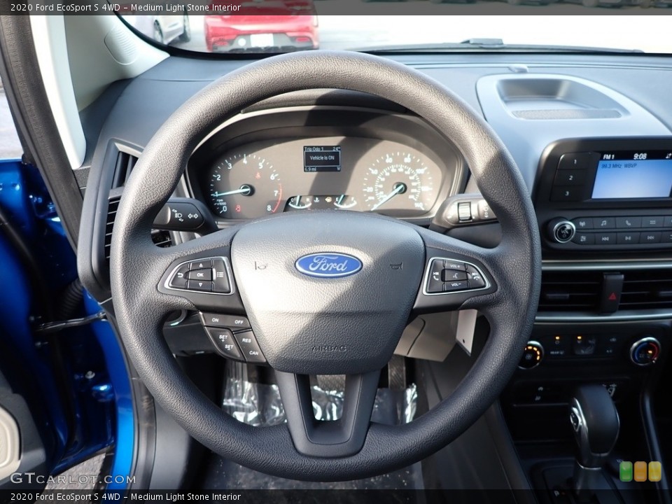 Medium Light Stone Interior Steering Wheel for the 2020 Ford EcoSport S 4WD #137299041