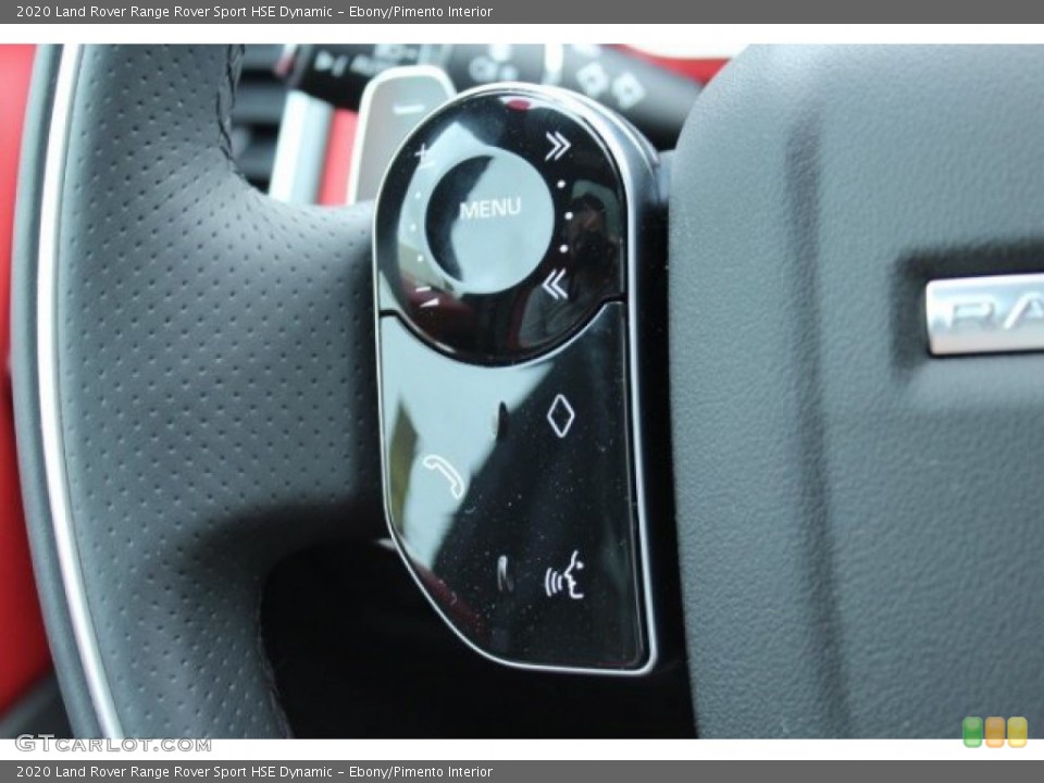 Ebony/Pimento Interior Steering Wheel for the 2020 Land Rover Range Rover Sport HSE Dynamic #137302089