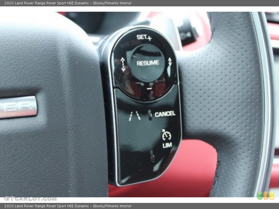 Ebony/Pimento Interior Steering Wheel for the 2020 Land Rover Range Rover Sport HSE Dynamic #137302113