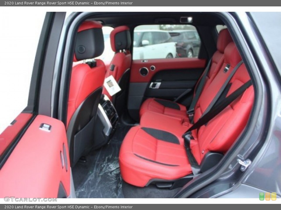 Ebony/Pimento Interior Rear Seat for the 2020 Land Rover Range Rover Sport HSE Dynamic #137302173