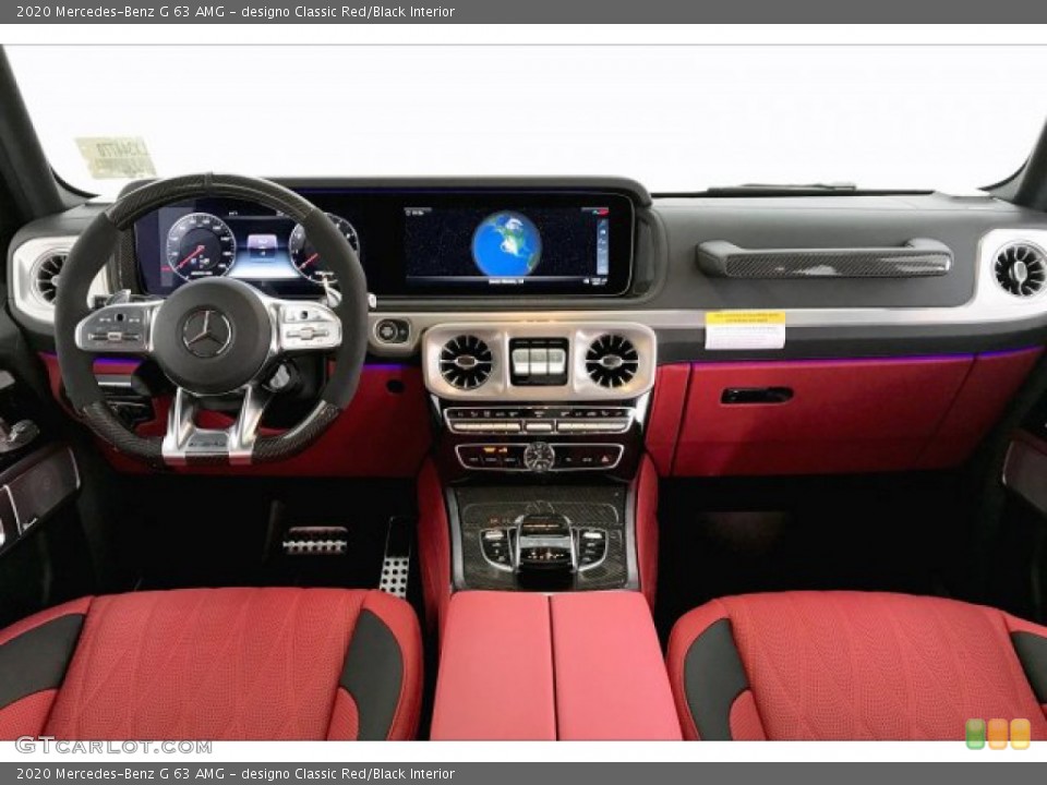 designo Classic Red/Black Interior Dashboard for the 2020 Mercedes-Benz G 63 AMG #137307939
