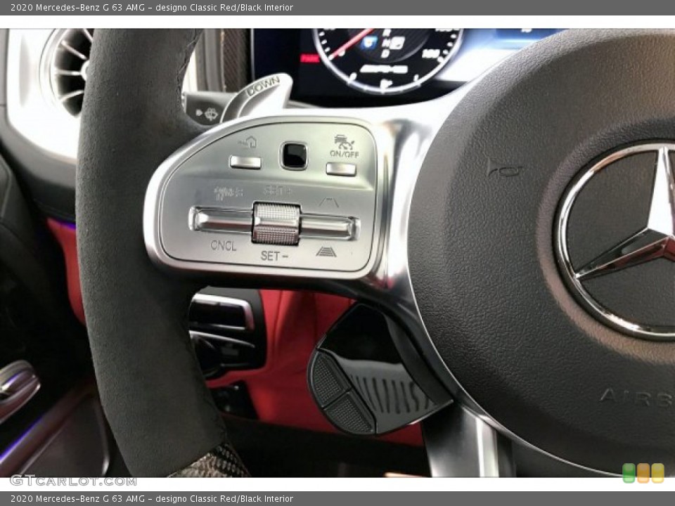 designo Classic Red/Black Interior Steering Wheel for the 2020 Mercedes-Benz G 63 AMG #137307960