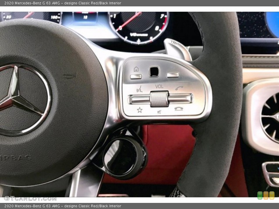 designo Classic Red/Black Interior Steering Wheel for the 2020 Mercedes-Benz G 63 AMG #137307975