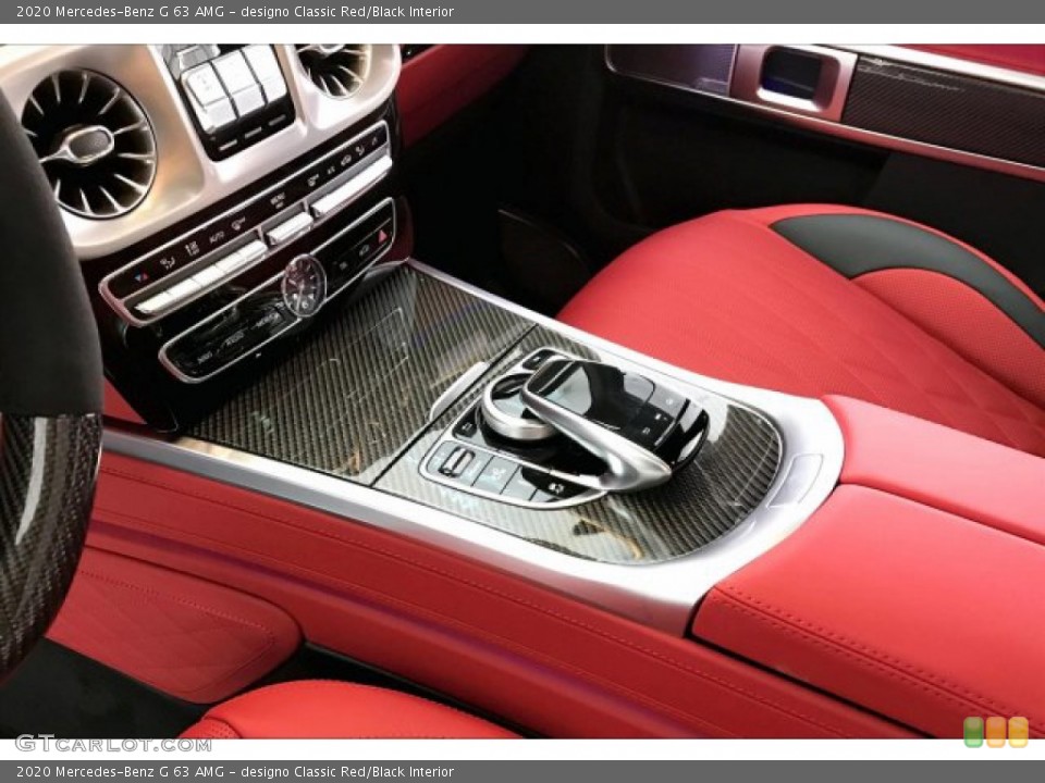 designo Classic Red/Black Interior Controls for the 2020 Mercedes-Benz G 63 AMG #137308047