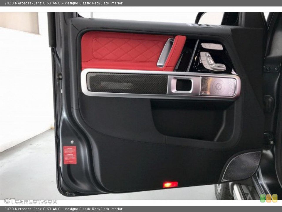 designo Classic Red/Black Interior Door Panel for the 2020 Mercedes-Benz G 63 AMG #137308080