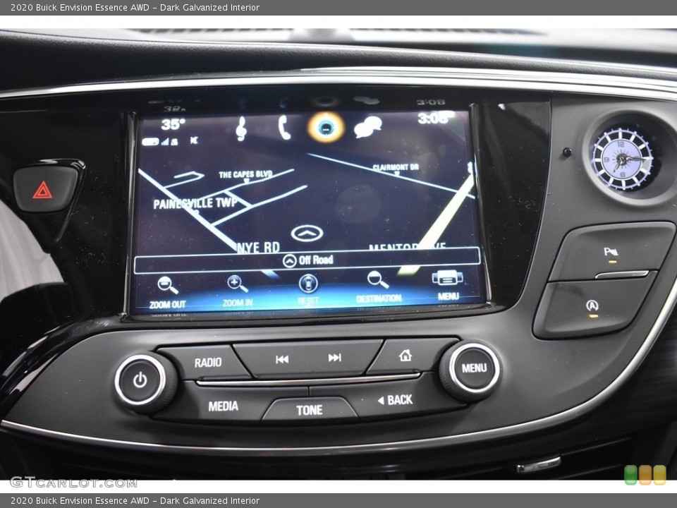 Dark Galvanized Interior Controls for the 2020 Buick Envision Essence AWD #137316047