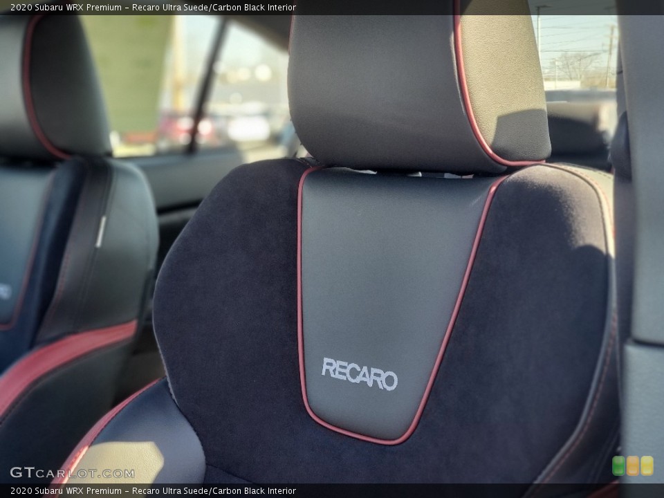 Recaro Ultra Suede/Carbon Black Interior Front Seat for the 2020 Subaru WRX Premium #137322140