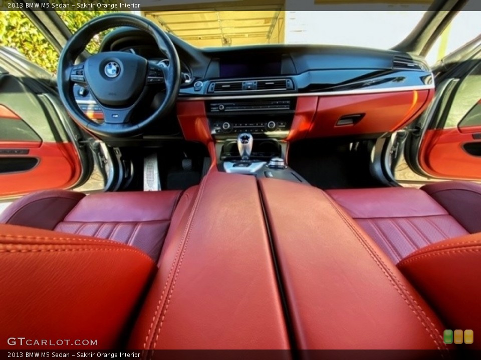 Sakhir Orange Interior Dashboard for the 2013 BMW M5 Sedan #137323643