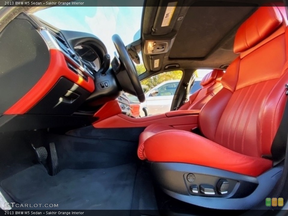 Sakhir Orange Interior Front Seat for the 2013 BMW M5 Sedan #137323724