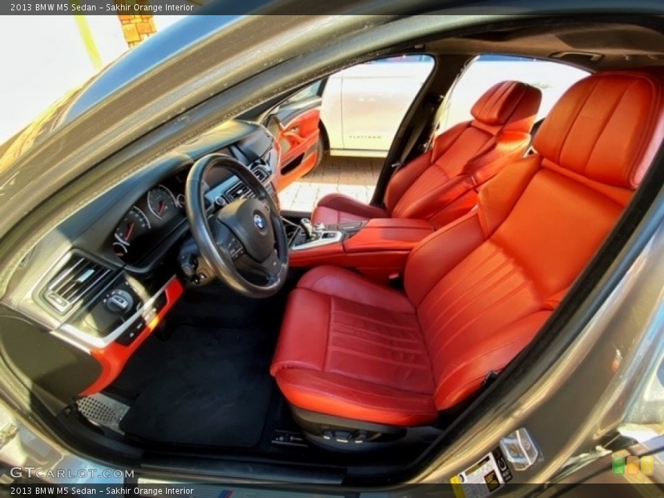 Sakhir Orange Interior Front Seat for the 2013 BMW M5 Sedan #137323748