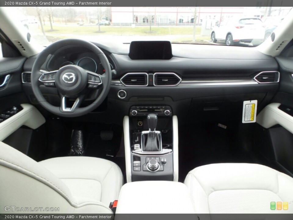 Parchment Interior Dashboard for the 2020 Mazda CX-5 Grand Touring AWD #137337886