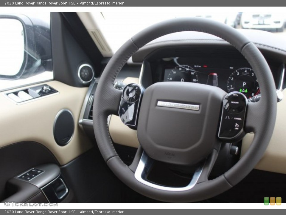 Almond/Espresso Interior Steering Wheel for the 2020 Land Rover Range Rover Sport HSE #137340901