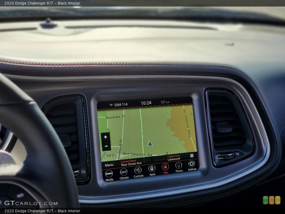 Black Interior Navigation for the 2020 Dodge Challenger R/T #137342761