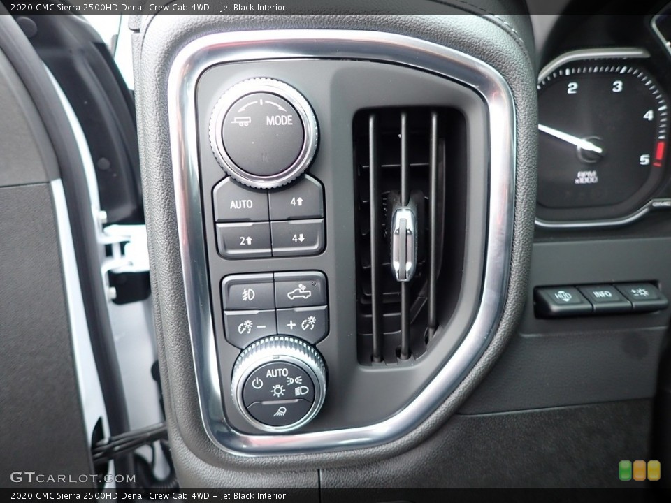 Jet Black Interior Controls for the 2020 GMC Sierra 2500HD Denali Crew Cab 4WD #137344087