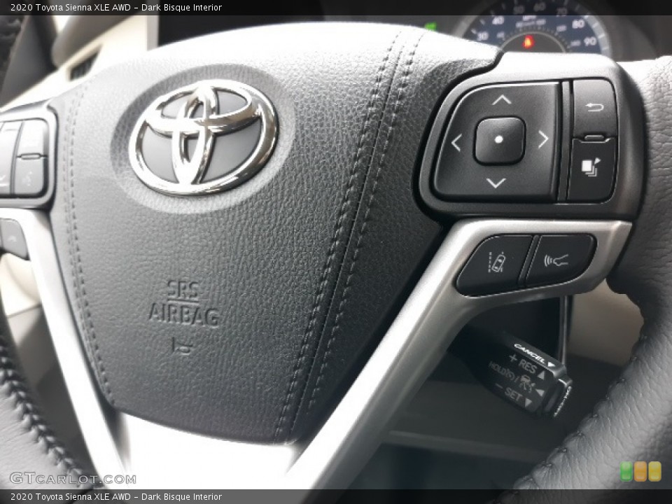 Dark Bisque Interior Steering Wheel for the 2020 Toyota Sienna XLE AWD #137345550